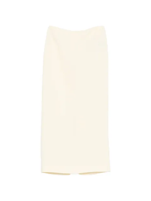 WARDROBE.NYC high-waisted pencil midi skirt Neutrals W3015S26CV
