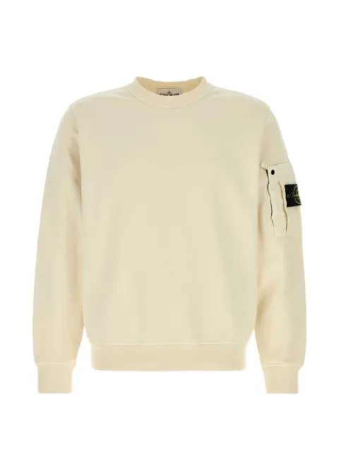 Stone Island 6100019 cotton fleece sweatshirt Neutrals L1S156100019S0410