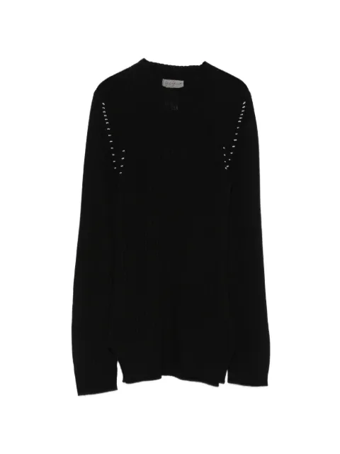 Yohji Yamamoto ribbed sweater Black HBK13982