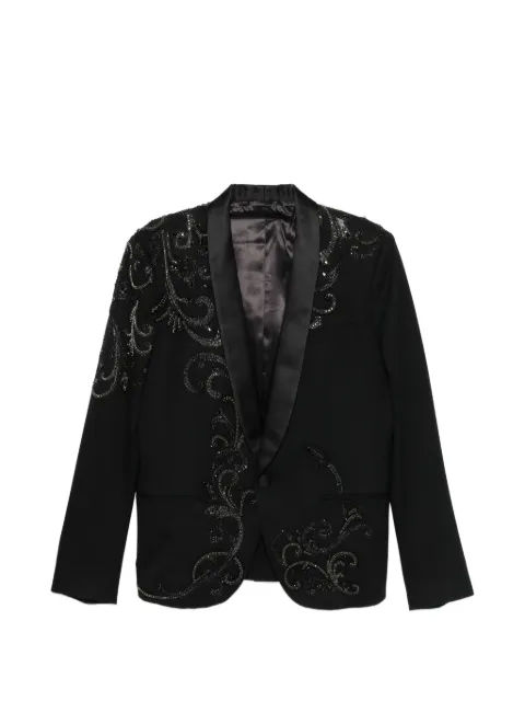 Balmain crystal-embellished blazer Black WH1SE000P090