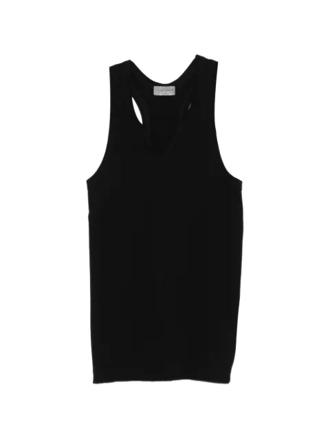Yohji Yamamoto V-neck tank top Black HKT69991