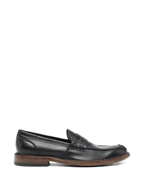 FRANCO FEDELE penny leather loafers Black 6469