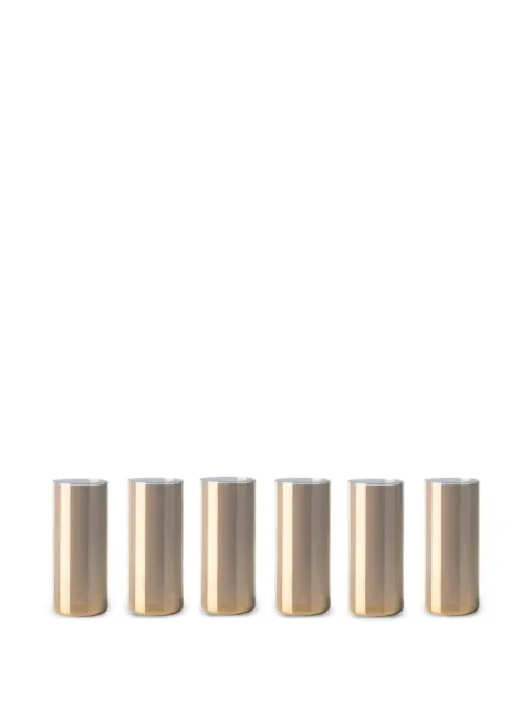 knindustrie Lime Lux glass (set of six) Gold 246000002O