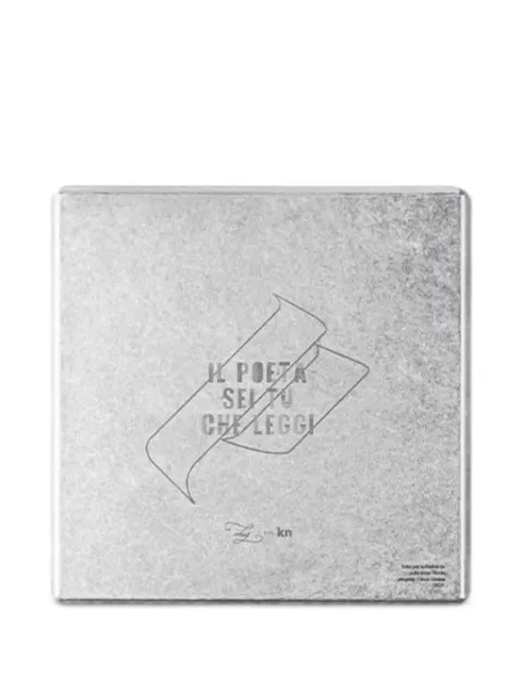 knindustrie Storm lettering-print tray Silver SM32720