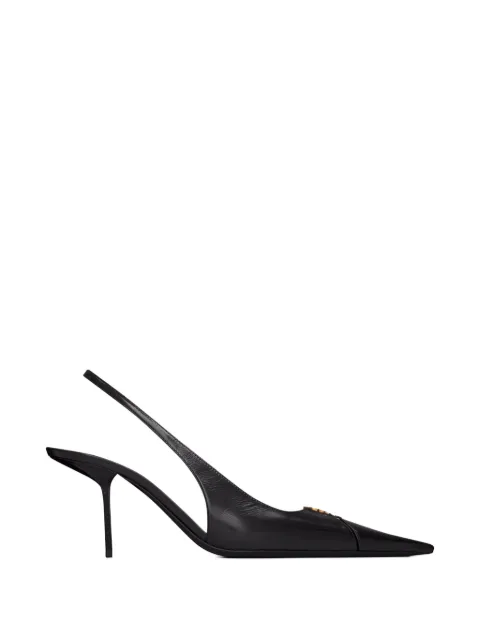 Saint Laurent YSL slingback pumps Black 858966AAEHI