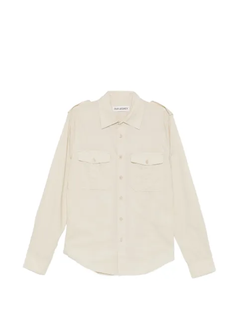 OUR LEGACY Lean button-up shirt Neutrals M2262LE