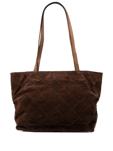 Bottega Veneta Pre-Owned 20th Century Suede Intrecciato tote bag Brown JRNPXDMYGN8O9AB2