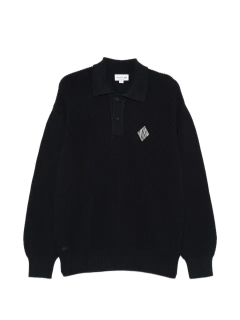 Lacoste polo-collar sweater Black AH0612