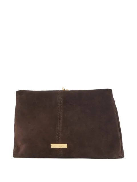 Loeffler Randall Corrine gathered clutch bag Brown CORRINE