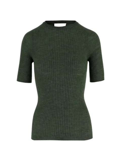 SA SU PHI short-sleeved ribbed T-shirt Green S266700751