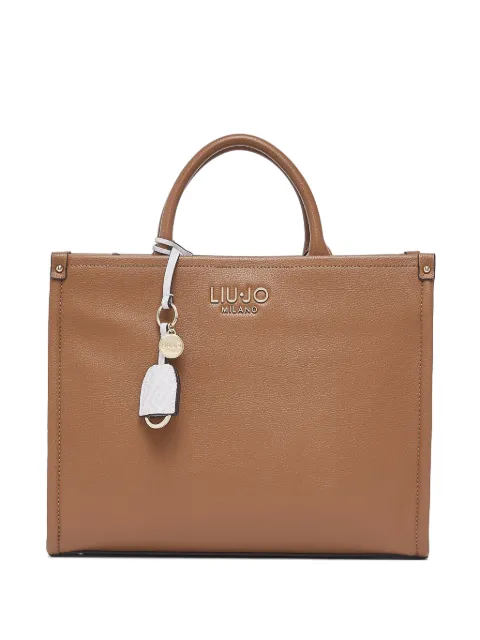 LIU JO charm-detail tote bag Brown AA6206E1012