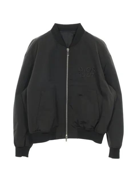 Christian Dior Pre-Owned zip-up bomber jacket Black 1047383
