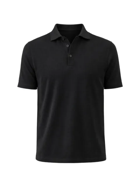 PATRICK ASSARAF Iconic short-sleeve polo shirt Black P95P24