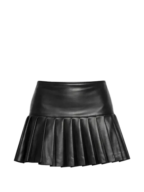 Norma Kamali pleated-design mini skirt Black ST324SLVF56F5C001