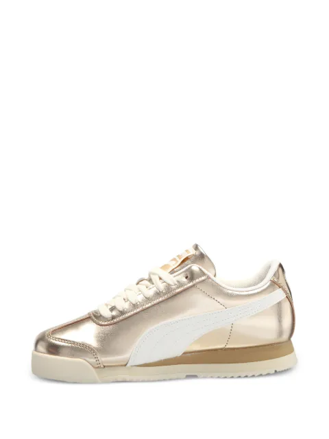 PUMA metallic lace-up sneakers Gold 39927801