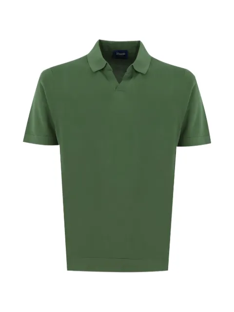 Drumohr polo-collar T-shirt Green D0GF146N