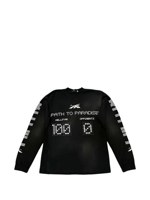 HELLSTAR logo-print long-sleeve T-shirt Black HSR136