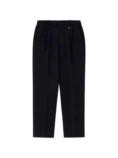 Wooyoungmi hardware-detail pleated tailored trousers Blue W253PT02921N