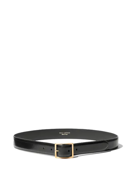 Nili Lotan Gabriele square-buckle belt Black 12889L152