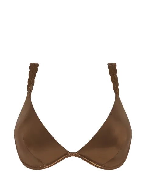 Chantelle Shaman braided underwire bikini top Brown C16XMA