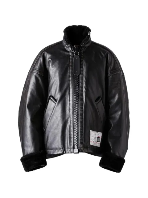 Maison MIHARA YASUHIRO leather jacket Black A15BL071
