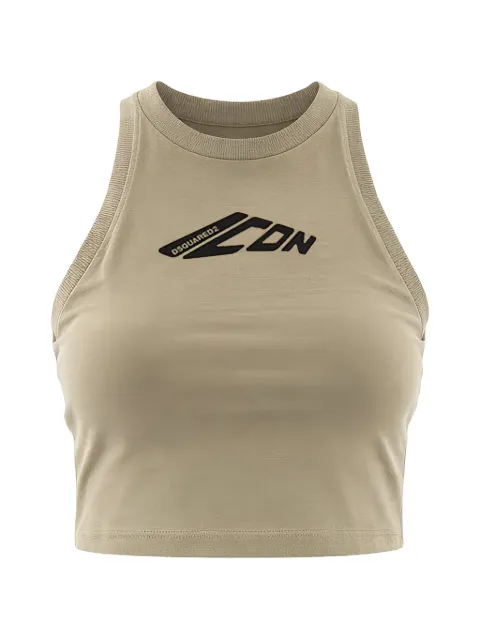 DSQUARED2 graphic-detail tank top Neutrals S80NL0004D20033