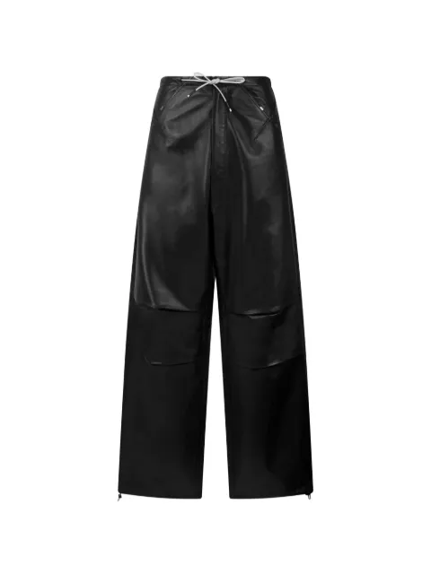 DARKPARK Daisy drawstring-fastening trousers Black WTR02LTP01