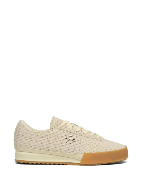 Lacoste Aura perforated-leather sneakers Neutrals 51SFA0075