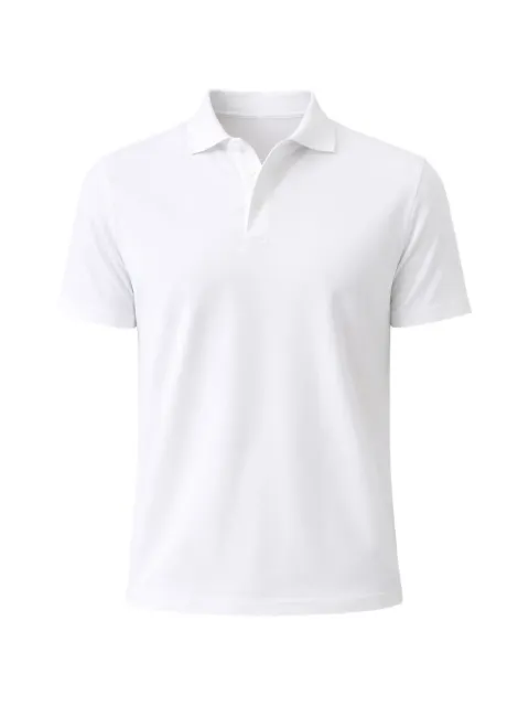 PATRICK ASSARAF Pima button-up cotton polo shirt White P95P24100