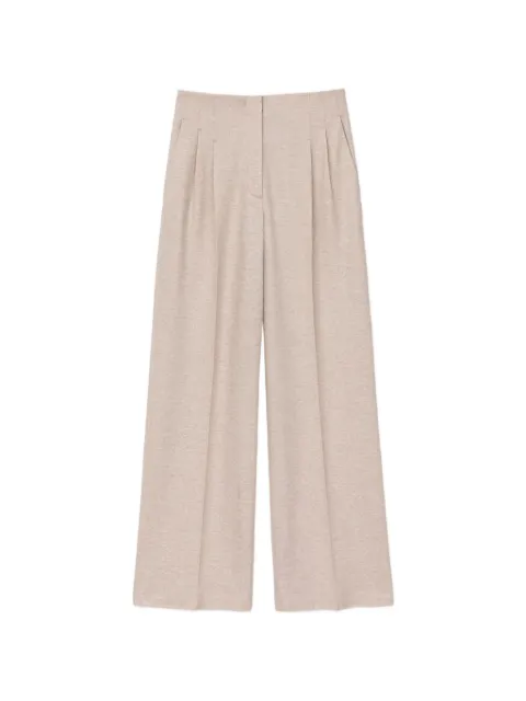 Iris Von Arnim pleated straight trousers Neutrals 2540792285