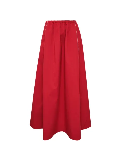 MSGM gathered midi skirt Red 3942MDD11257813