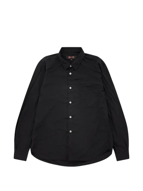 Black Comme Des Garçons pocket collared shirt Black 1PB018