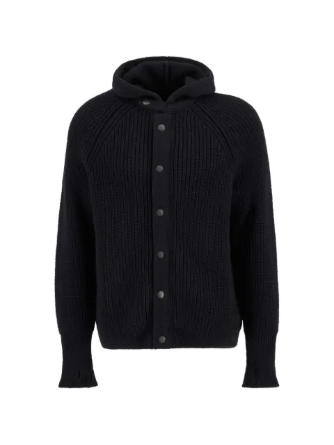Barbour hooded buttoned cardigan Black MKN1648MKN