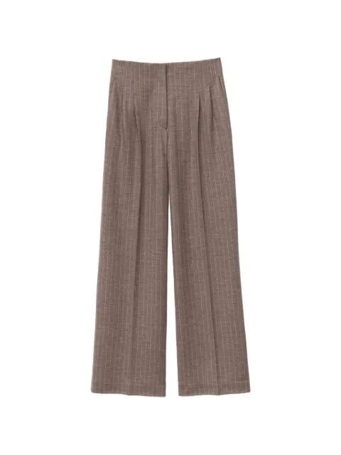 Iris Von Arnim pinstripe pleated trousers Brown 2530962285