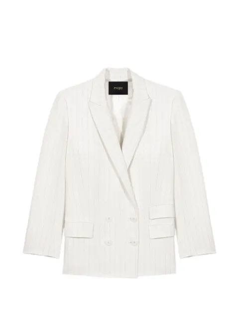 Maje double-breasted suit jacket White MFPVE00772