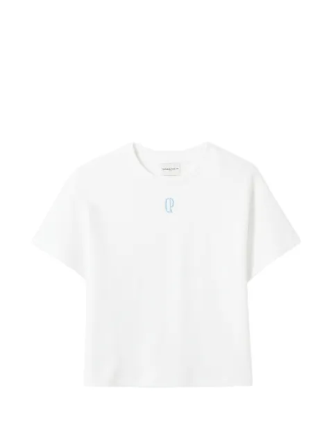 Claudie Pierlot embroidered cotton T-shirt White CFPTS01059