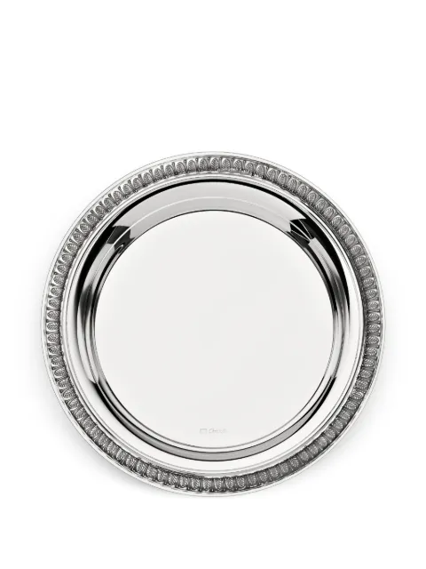 Christofle leaf-motif coaster Silver 3570660198234