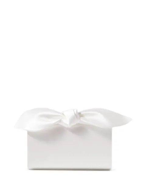 Aquazzura bow mini bag White DENMBGB1SATWHP