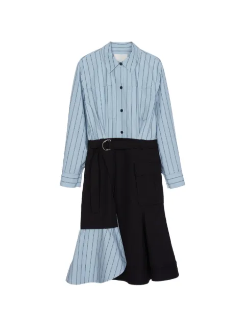 3.1 Phillip Lim striped belted dress Blue E26191038UCV