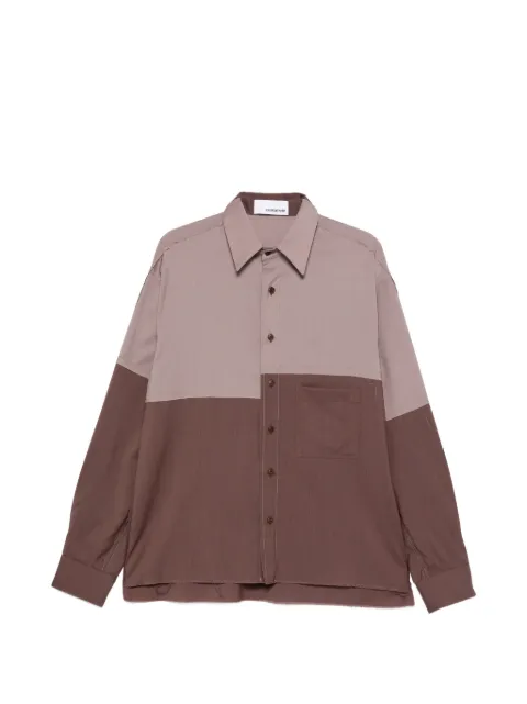 Costumein colour-block pocket shirt Brown 26S175169GRANATAOLDROSE