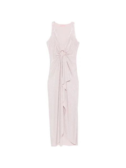 TWENTY FOURHAITCH ring-detail draped maxi dress Pink A0128CIP62PCIPRIA