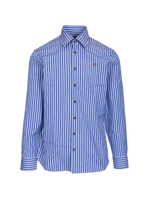 Vivienne Westwood striped buttoned shirt Blue 2401000JW018SK204