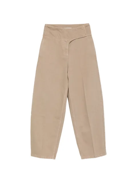 AMI Paris wrapped belted trousers Neutrals 26PFTR872DE0126