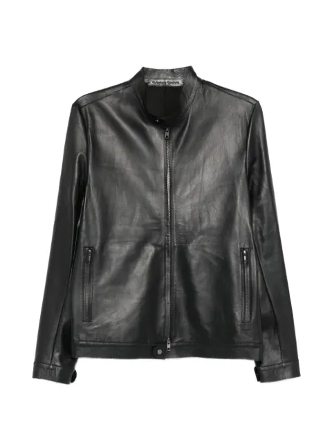 Salvatore Santoro zip-up leather jacket Black 50672U