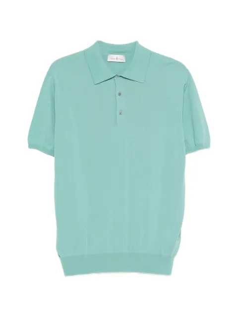 Della Ciana buttoned short-sleeve polo shirt Green 20025