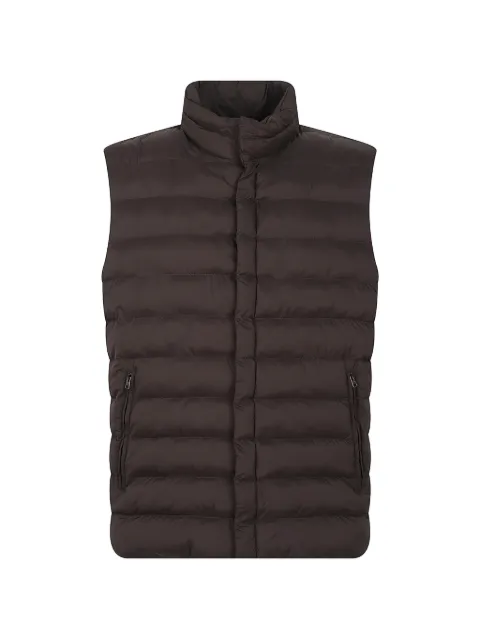 Herno zip-up padded gilet Brown PC0007ULE12456Z
