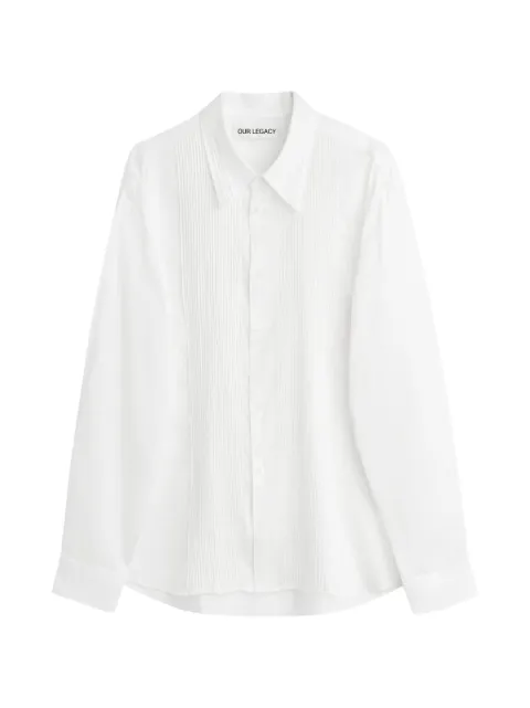 OUR LEGACY Promisse textured shirt White M2262PI