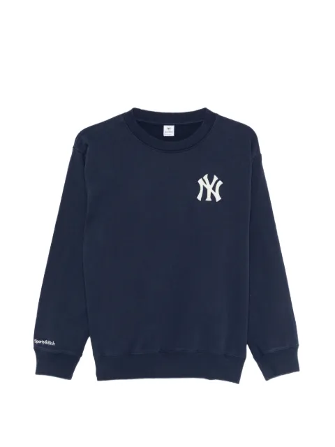 Sporty & Rich Eeve logo-embroidered sweatshirt Blue ST071610300