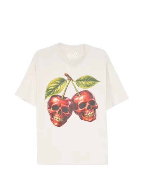 Melt graphic-print T-shirt Neutrals MS5192
