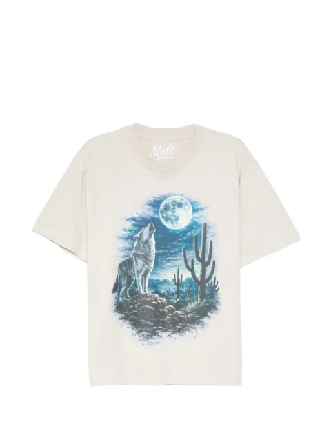 Melt graphic-print T-shirt Neutrals MS5189